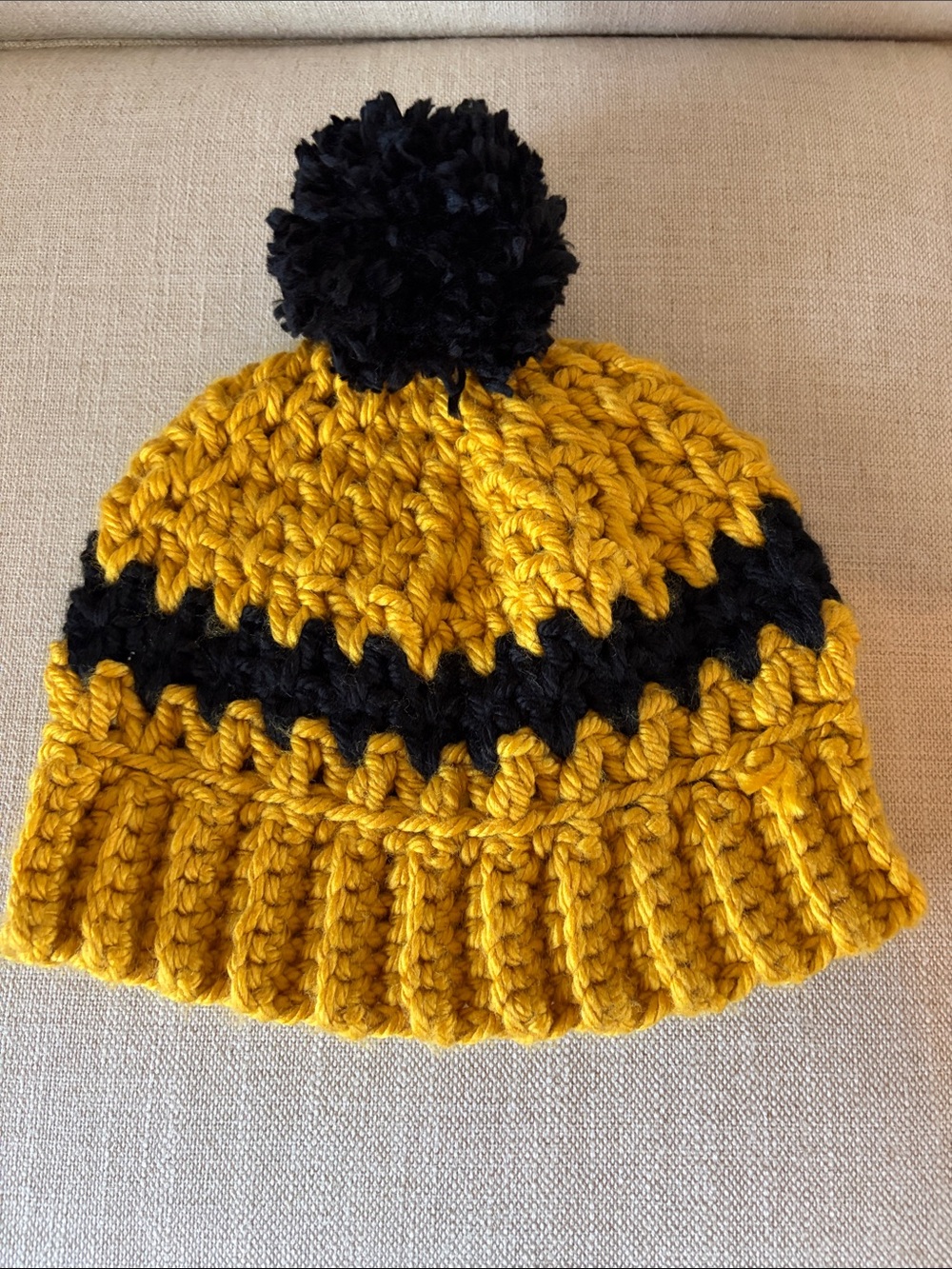Adult Charlie Brown Themed Beanie Hat